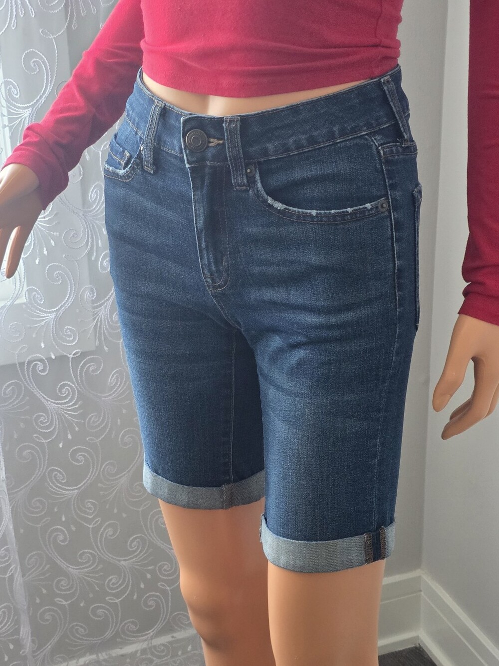 Aero Women's Blue Jean Shorts